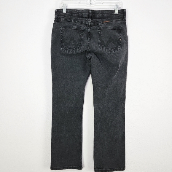 Wrangler Q-Baby No Gap Waist Washed Black Bootcut Jeans Size 9/10 - Picture 6 of 15